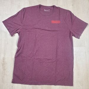 Under Armour HeatGear Tee Shirt Mens Large Loose Maroon Short Sleeve